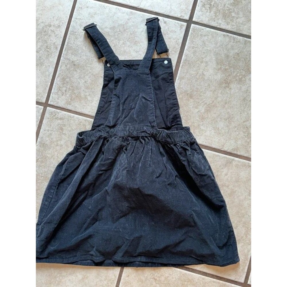 Girls Blue H&M Corduroy Overall Dress Size 8